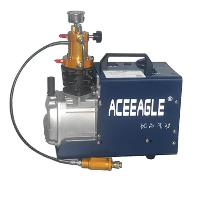 Image de Compresseur d'air haute pression, puissance 1800W, pression 0-30 Mpa, bleu, EU