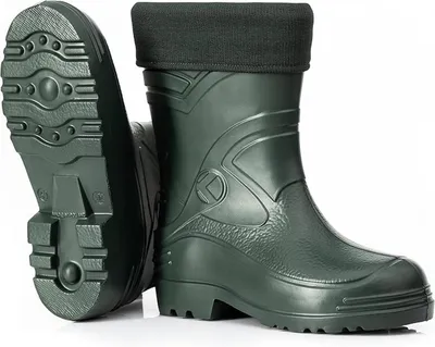 Produktbild von Leichte gefütterte Gummistiefel Herren EVA Gr 40-49 Thermo Winter Arbeit Stiefel
