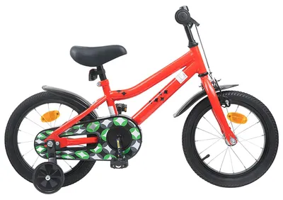 Image de Vélo pour enfants vidaXL 16 pouces, pour les 4-6 ans, rouge