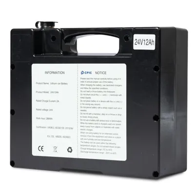 Obrázok produktu pre 24 V, 12 Ah lítiová batéria pre elektrické invalidné vozíky – bezúdržbová, dobíjateľná