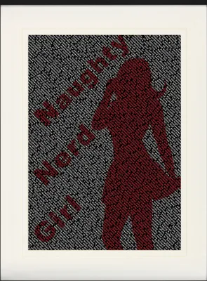 Obrázok produktu pre Krásne ženy v rámčeku s elegantným paspartou | Nástenné umenie | V rámčeku - Naughty Nerd Girl (80 x 60 cm)