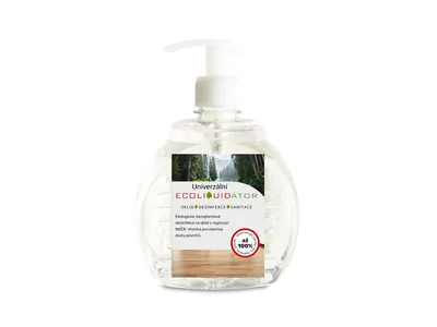 Obrázek produktu pro Ecoliquid ECOLIQUIDÁTOR, univerzální čisticí a dezinfekční prostředek, bez aroma, pumpička 500 ml