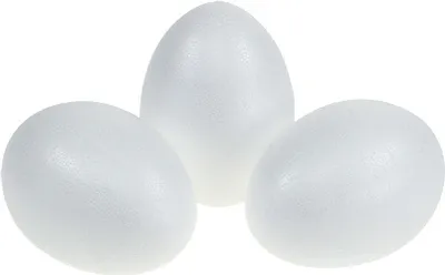 Produktbild von Styroporeier Weiß 10cm 10St Deko-Ostereier Basteln, 10 Stück