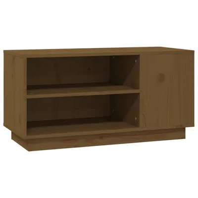 Produktbild von vidaXL TV-Schrank Honigbraun 80x35x40,5 cm Massivholz Kiefer