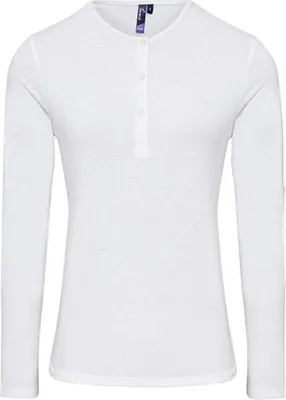 Obrázok produktu pre Premier Workwear PR318 | Dámske tričko s dlhým rukávom - farba: biela - veľkosť: L