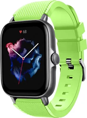 Produktbild von Strap-it Amazfit GTS 3 Silikonarmband (Hellgrün)