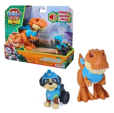 Image de Pack 2 Figurines Rex Et Dinosaure Interactif Sonore La Pat' Patrouille Le Film Mission Dino Spin Master Dès 3 Ans