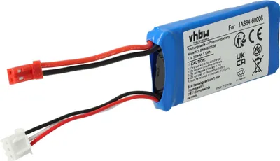 Produktbild von vhbw Akku kompatibel mit BEC Stecker für Modellbau z.B. Racing Car, Helikopter, Flugzeug (610mAh, 7,4V, Li-Polymer, 74 x 31 x 8 mm)
