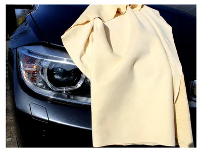 Produktbild von Extra feines Fensterleder, Autoleder, 60 x 85 cm | eigene Produktion | Dünnes Ledertuch für Ihr Auto