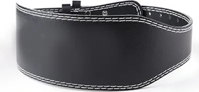 Zdjęcie produktu dla Pas gimnastyczny Fitness, regulowany, PVC, wszechstronny, do treningu crossowego, podnoszenia ciężarów, trójboju siłowego, martwego ciągu