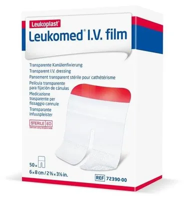 Image de Leukomed I.V. film 7x9 cm pansement 50 pc