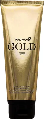 Produktbild von Tannymaxx Bräunungslotion Gold 9999 Finest Anti-Age Dunkel 125ml mit Pfirsich-Duft UV-Relax