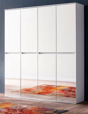 Produktbild von Garderobe Reflect in weiß Schuhschrank 111 x 191 cm, 8-türig, bis zu 18 Fächer