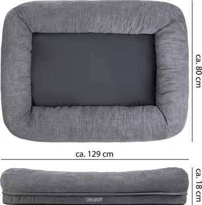 Obrázok produktu pre Pelech pre psa ONVAYA® vhodný pre psa | veľkosť XL | 129 x 80 x 18 cm