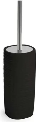 Produktbild von Schwarze Keramik - Toilettenbürstengarnitur | Calla