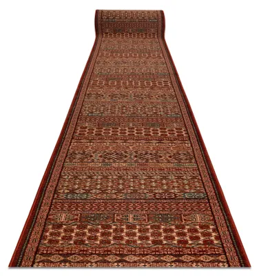 Zdjęcie produktu dla Chodnik wełniany KASHQAI 4334/300 orientalny bordo / zielony 67cm czerwony 67x630 cm