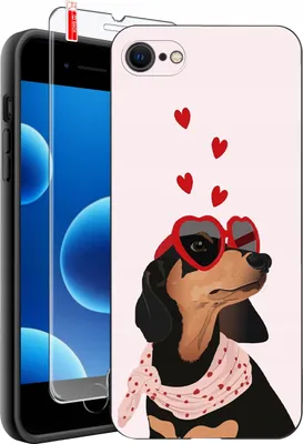 Obrázek produktu pro ETUI do iPhone 7 | 8 | SE WZORY| WALENTYNKOWE SERCE | CASE + SZKŁO 9H