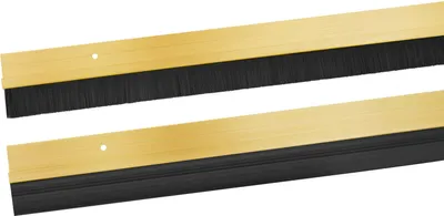 Produktbild von ALU Türbodendichtung Bürstendichtung Gummidichtung Dichtungsbürste Türdichtung Bürstendichtung Ohne Klebeband Gold