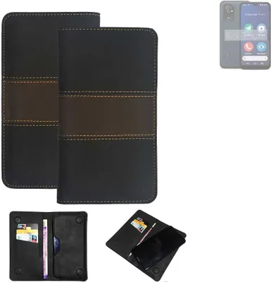 Produktbild von K-S-Trade Hülle Handyhülle kompatibel mit Doro 8200 Schutzhülle Walletcase Bookstyle Tasche Schutz Case Handytasche Wallet Cover Kunstleder