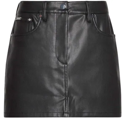 Productafbeelding van Calvin Klein - "Jeans" mini-rok voor dames, leder, model GT31300 (maat 36 EU), zwart