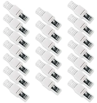 Produktbild von 20x CAT 6A RJ45 Netzwerk Stecker Netzwerkstecker CAT 7 6 5 LAN Kabel werkzeuglos