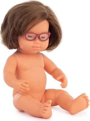 Immagine prodotto di Miniland Bambola caucasica con occhiali 38 cm Taglia unica