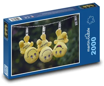 Zdjęcie produktu dla Puzzle 2000 Wesołe pluszowe uśmieszki - martinpuzzle