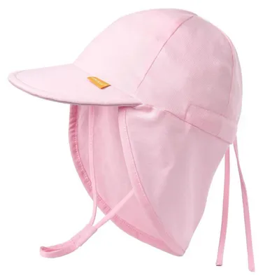 Produktbild von Baby Kleinkind Sonnenhut UPF 50+ UV-Schutz Sommer Kappe mit Kinnriemen und Halsklappen 0-6 Monate Rosa