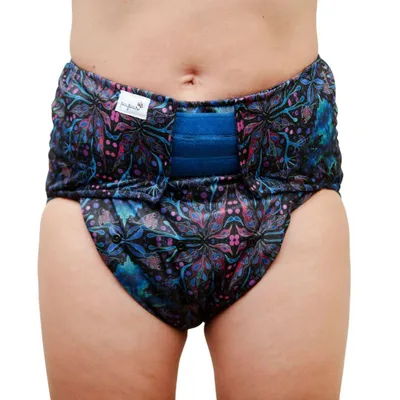 Produktbild von Wiederverwendbare Stoffwindel für Erwachsene mit Tasche und Saugeinlage – Größe S/M/L - NEON SPLASH