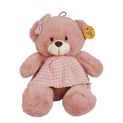 Produktbild von Kuschelbär Rosa Plüschbär für Mädchen 30cm Stofftier Bär Teddybär im Kleid