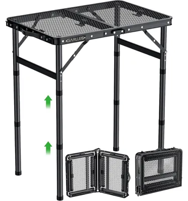 Produktbild von Klapptisch 58x40cm höhenverstellbar 26/48/70cm Aluminium leicht tragbar