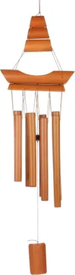 Produktbild von Bambus-Windspiel, Braun, 70 x 18 x 6 cm