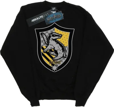 Produktbild von Harry Potter - "Hufflepuff" Sweatshirt für Damen BI20703 (L) (Schwarz)