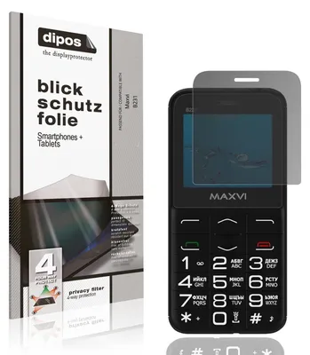 Produktbild von Blickschutzfolie für Maxvi B231 matt Schutzfolie Folie Display Schutz dipos