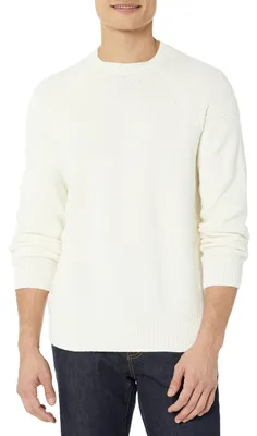 Produktbild von A. Essentials Herren Oversize-Pullover mit Rundhalsausschnitt aus strukturierter
