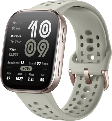 Produktbild von Amazfit Bip 6 Smartwatch 46mm mit 14 Tage Akku 1.97 Inch AMOLED GPS Karten AI Coaching Bluetooth Anruf Fitness und Schlaf Tracking