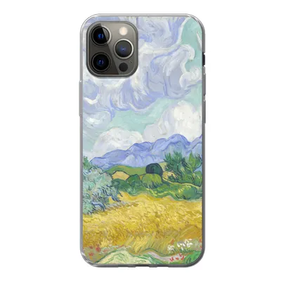Produktbild von MuchoWow® Handyhülle Schutzhülle Hülle für iPhone 13 Pro Weizenfeld mit Zypressen - Vincent van Gogh Silikon Softcase Handy Hülle - Handy-Tasche