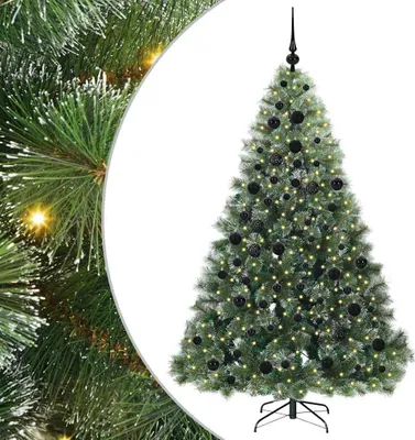Image de vidaXL Sapin de Noël artificiel avec 300 LED Vert 180 cm PE et PVC