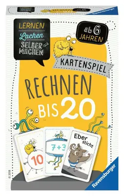 Image de Apprendre Rire Faire soi-même : Jeu de cartes Calcul jusqu'à 20 Ravensburger 80349