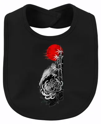 Image de Japon, Chrysanthème, Fleur, Bambou, Soleil Rouge, Montagne, Y2K, Asiatique, Zen, Bébé, Noir, Taille unique