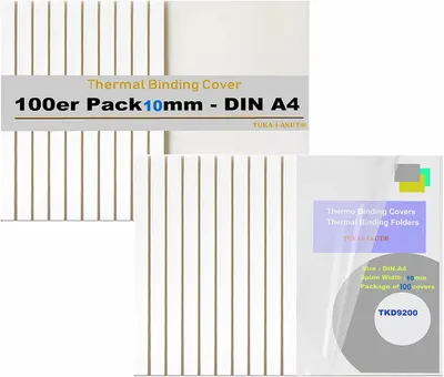 Productafbeelding van TUKA-i-AKUT [100x A4 10mm] Thermobindermap A4, rugbreedte 10 mm, 20 stuks