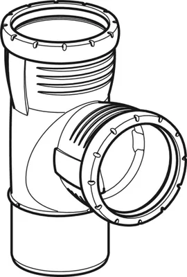Produktbild von Geberit GE Silent-Pro, Bogenabzweiger, 87,5°, d110/90 mm, 1 Stk.