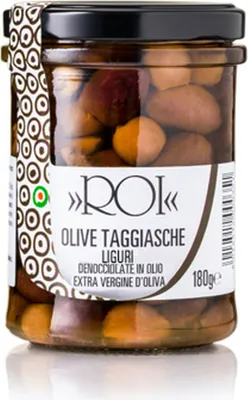 Produktbild von Oliven Taggiasche entkernt 180 gr. - ROI
