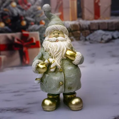 Zdjęcie produktu dla Figurka dekoracyjna Mikołaj z laską 19 cm Solis Decor