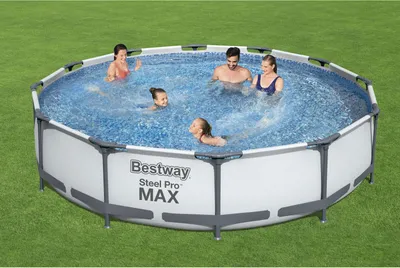 Image de Piscine Ronde Hors Sol Steel Pro Max Installation Rapide Et Structure Robuste - Bestway