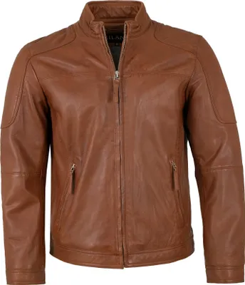 Produktbild von Jilani - Herren Lederjacke Lammnappa cognac : 58