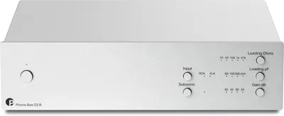 Produktbild von Pro-Ject PHONO BOX S3 B, Silber, 110 dB, 20 - 20000 Hz, 47000 Ohm, 65 dB, 18 V