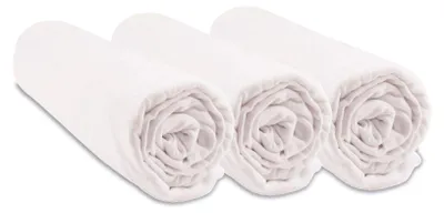 Produktbild von Set von 3 Spannbettlaken 70 x 140 cm für Babybett - 100% Baumwolle