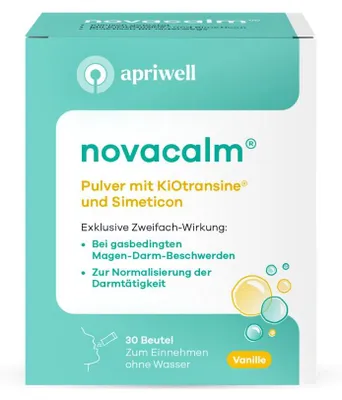 Produktbild von Apriwell Novacalm Pulver bei gasbedingten Magen-Darm-Beschwerden, 30 St. Beutel