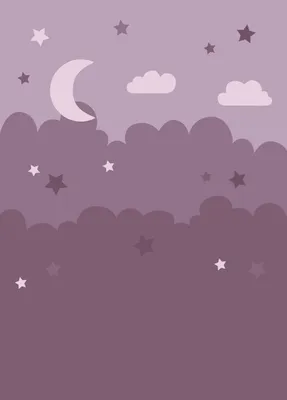 Imagen del producto de ESTAhome fotomural nubes y estrellas morado 2 x 2.79 m